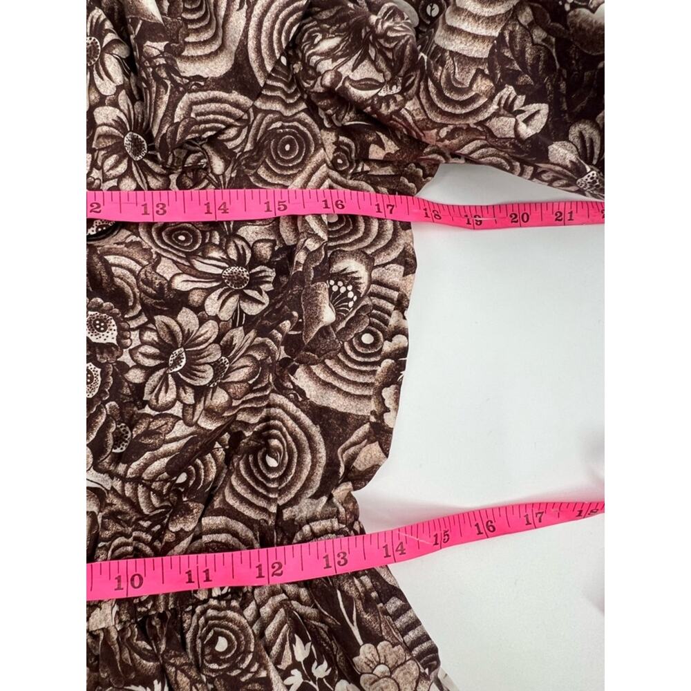 ULLA JOHNSON lola dress in teak floral sz 4 - Picture 6 of 9